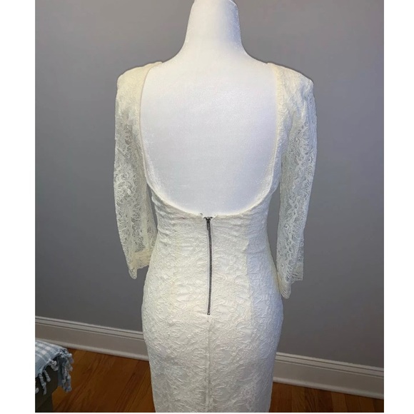 WiNK Lace Dress Off White Size XS Pre Owned - Picture 3 of 5